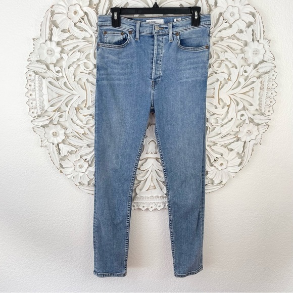 {Re/done} High-Rise Ankle Crop Comfort Stretch, Size 30 - Picture 2 of 11